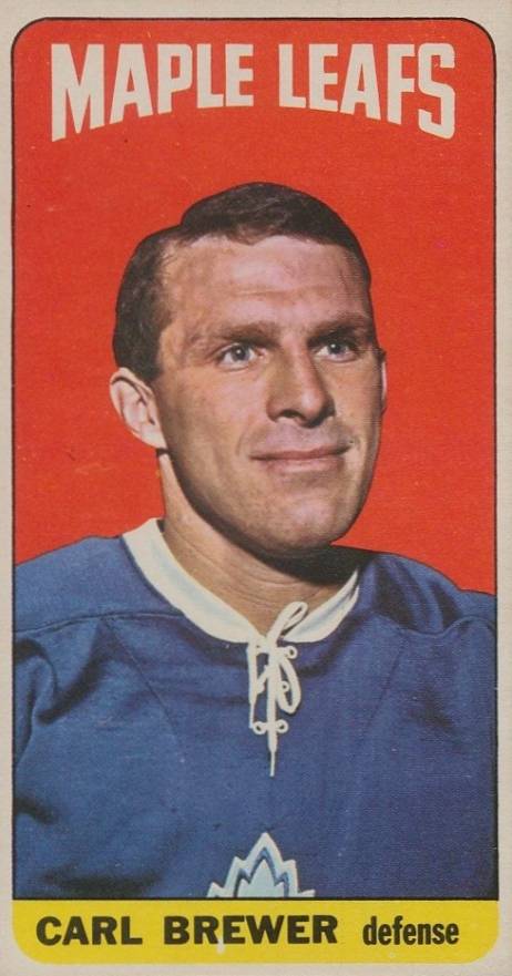 1964 Topps Hockey Carl Brewer #75 Hockey Card