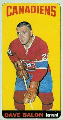 1964 Topps Hockey Dave Balon #37 Hockey Card