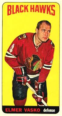 1964 Topps Hockey Elmer Vasko #5 Hockey Card