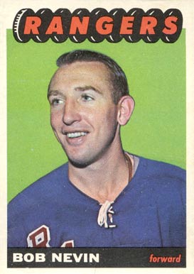 1965 Topps Bob Nevin #93 Hockey Card