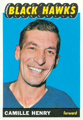 1965 Topps Camille Henry #58 Hockey Card