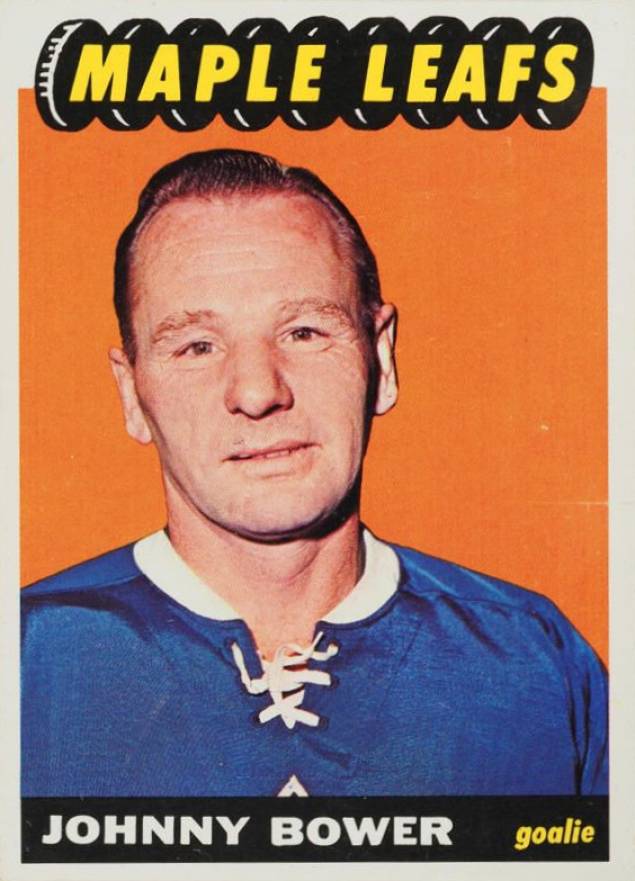 1965 Topps Johnny Bower #77 Hockey Card