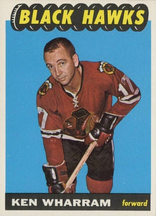 1965 Topps Ken Wharram #61 Hockey Card