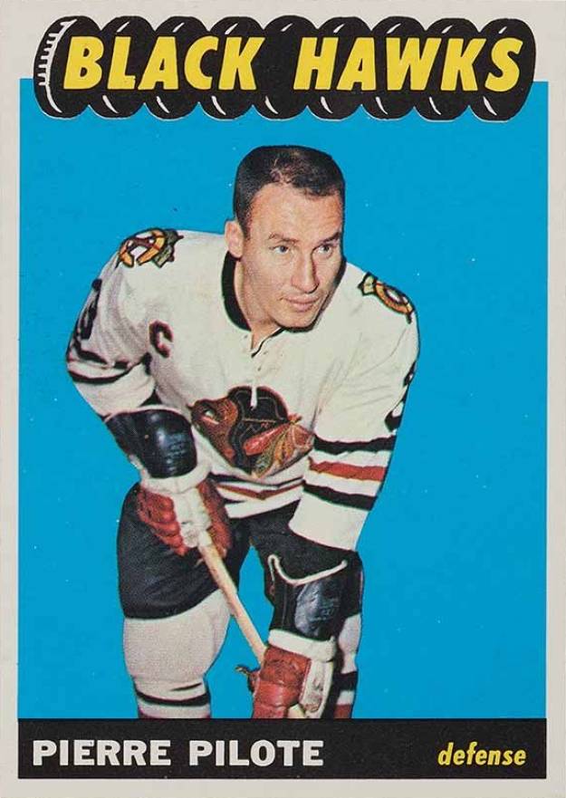 1965 Topps Pierre Pilote #56 Hockey Card