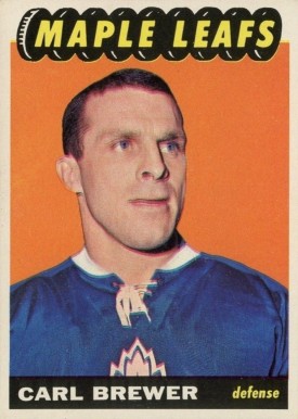 1965 Topps Carl Brewer #78 Hockey Card