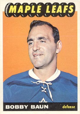 1965 Topps Bobby Baun #13 Hockey Card