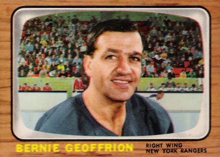 1966 Topps Bernie Geoffrion #85 Hockey Card