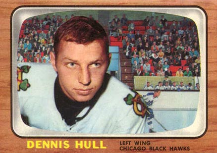 1966 Topps Dennis Hull #113 Hockey Card