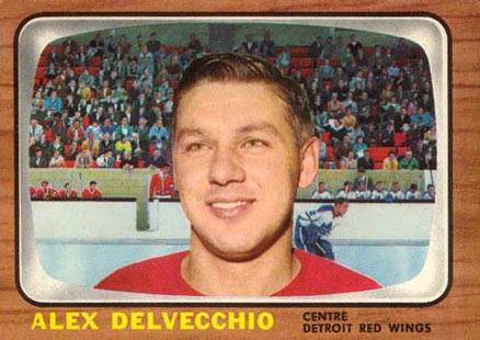 1966 Topps Alex Delvecchio #102 Hockey Card