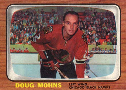 1966 Topps Doug Mohns #61 Hockey Card