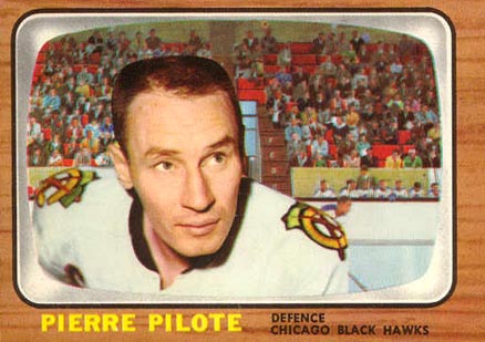 1966 Topps Pierre Pilote #59 Hockey Card