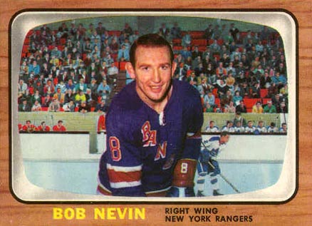 1966 Topps Bob Nevin #27 Hockey Card