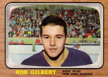 1966 Topps Rod Gilbert #26 Hockey Card