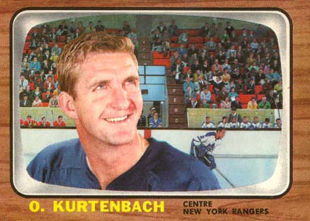 1966 Topps O. Kurtenbach #25 Hockey Card