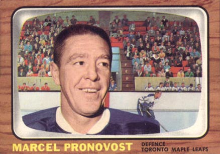 1966 Topps Marcel Pronovost #20 Hockey Card