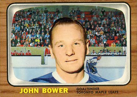 1966 Topps John Bower #12 Hockey Card