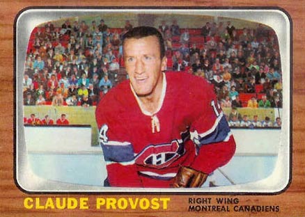 1966 Topps Claude Provost #9 Hockey Card