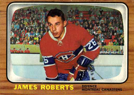 1966 Topps James Roberts #6 Hockey Card