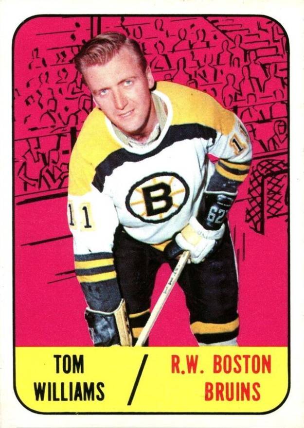 1967 Topps Tom Williams #40 Hockey Card