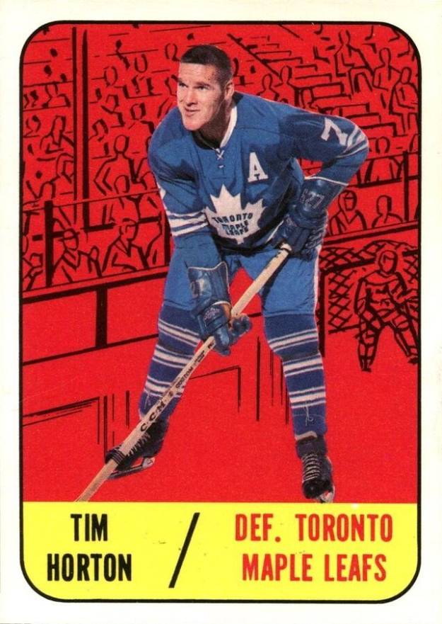1967 Topps Tim Horton #16 Hockey Card