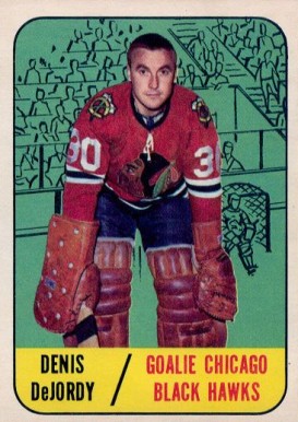 1967 Topps Denis Dejordy #115 Hockey Card