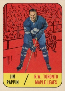 1967 Topps Jim Pappin #78 Hockey Card