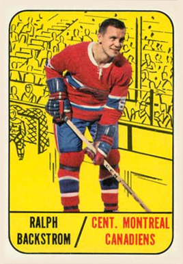 1967 Topps Ralph Backstrom #67 Hockey Card