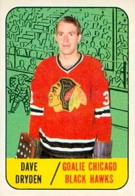 1967 Topps Dave Dryden #57 Hockey Card