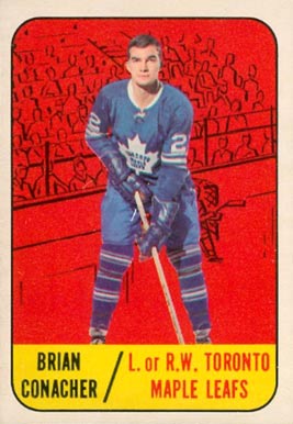 1967 Topps Brian Conacher #17 Hockey Card