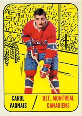 1967 Topps Carol Vadnais #9 Hockey Card