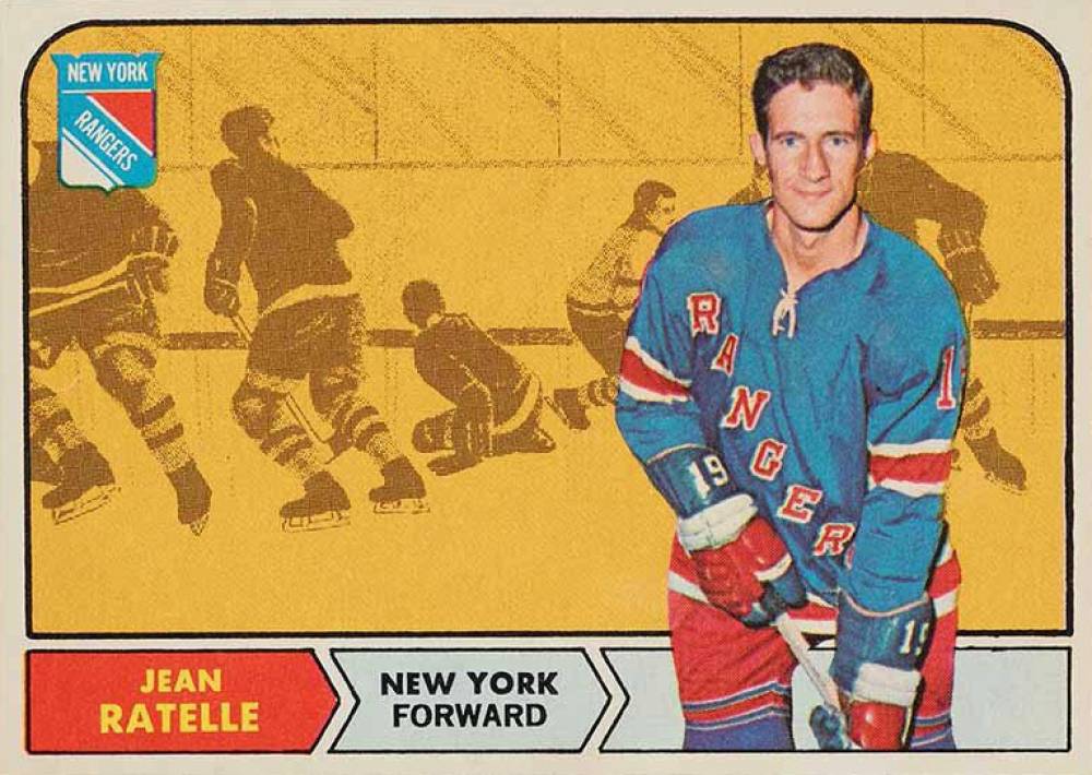 1968 O-Pee-Chee Jean Ratelle #77 Hockey Card