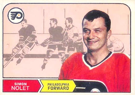 1968 O-Pee-Chee Simon Nolet #187 Hockey Card