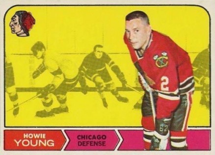 1968 O-Pee-Chee Howie Young #82 Hockey Card