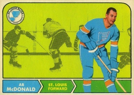 1968 O-Pee-Chee Ab McDonald #107 Hockey Card