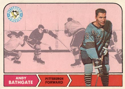 1968 O-Pee-Chee Andy Bathgate #104 Hockey Card