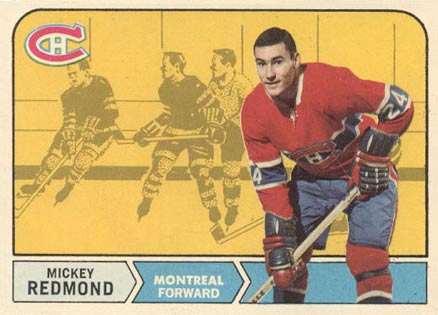 1968 O-Pee-Chee Mickey Redmond #64 Hockey Card