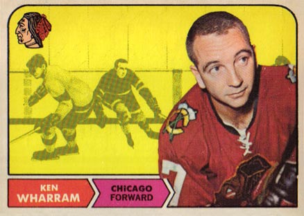 1968 O-Pee-Chee Ken Wharram #22 Hockey Card