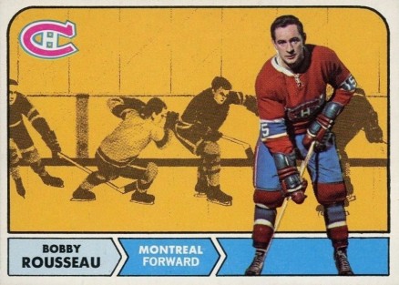 1968 Topps Bobby Rousseau #65 Hockey Card