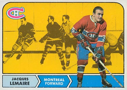 1968 Topps Jacques Lemaire #63 Hockey Card