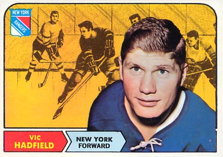 1968 Topps Vic Hadfield #74 Hockey Card