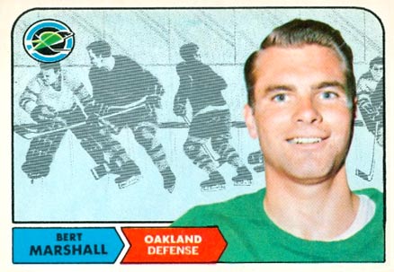 1968 Topps Bert Marshall #79 Hockey Card