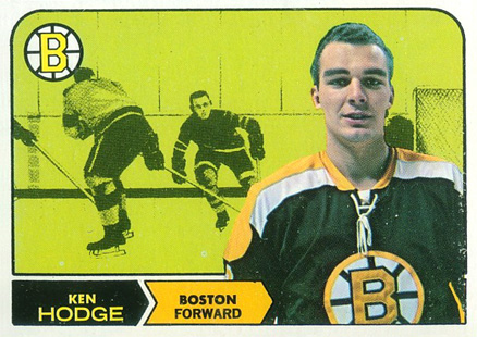 1968 Topps Ken Hodge #8 Hockey Card