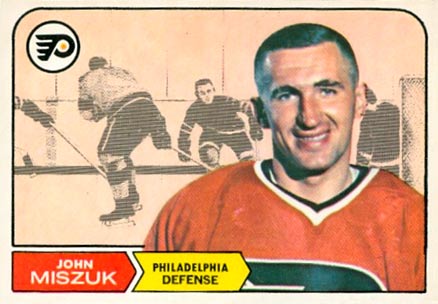 1968 Topps John Miszuk #93 Hockey Card