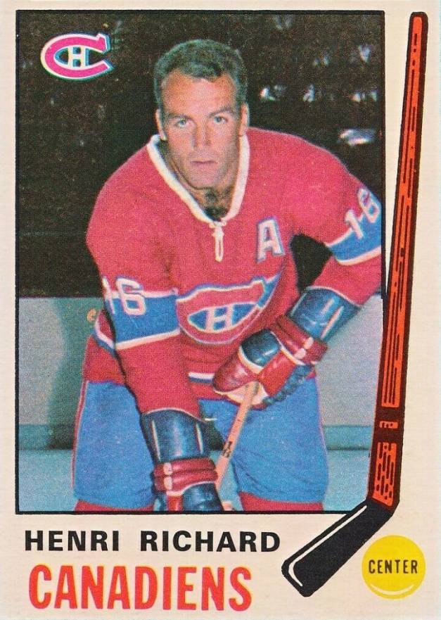 1969 O-Pee-Chee Henri Richard #163 Hockey Card