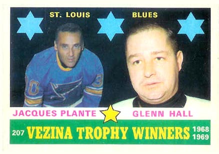 1969 O-Pee-Chee Vezina Trophy Winners #207 Hockey Card