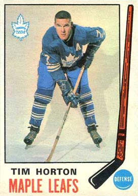 1969 O-Pee-Chee Tim Horton #182 Hockey Card