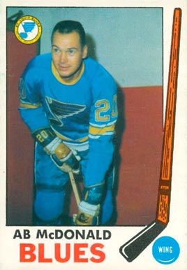 1969 O-Pee-Chee Ab McDonald #18 Hockey Card