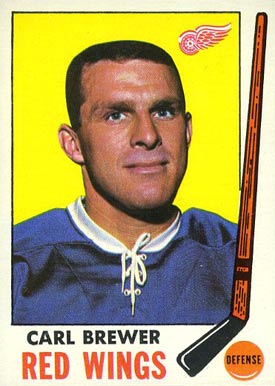 1969 Topps Carl Brewer #59 Hockey Card