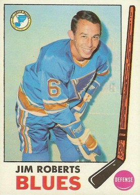 1969 Topps Jim Roberts #14 Hockey Card