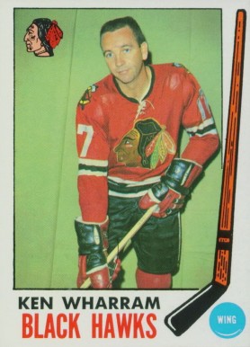 1969 Topps Ken Wharram #74 Hockey Card